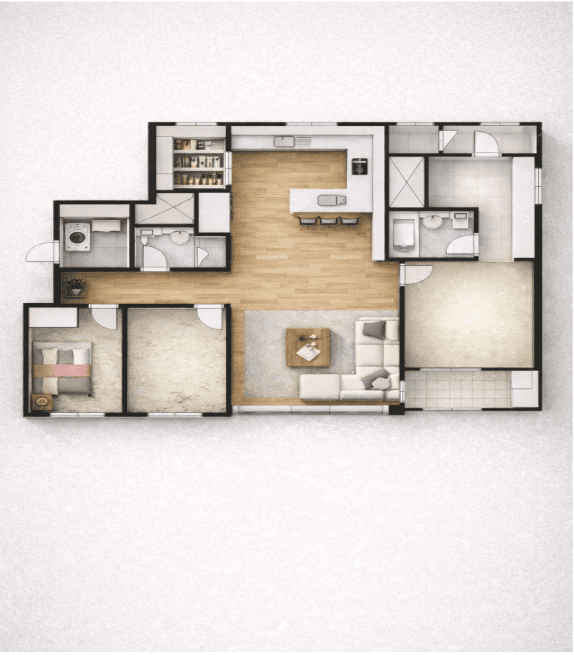 입주청소 범위 평면도